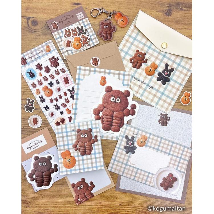 和紙フレークシール こぐまいたん クマッスル クマッスル