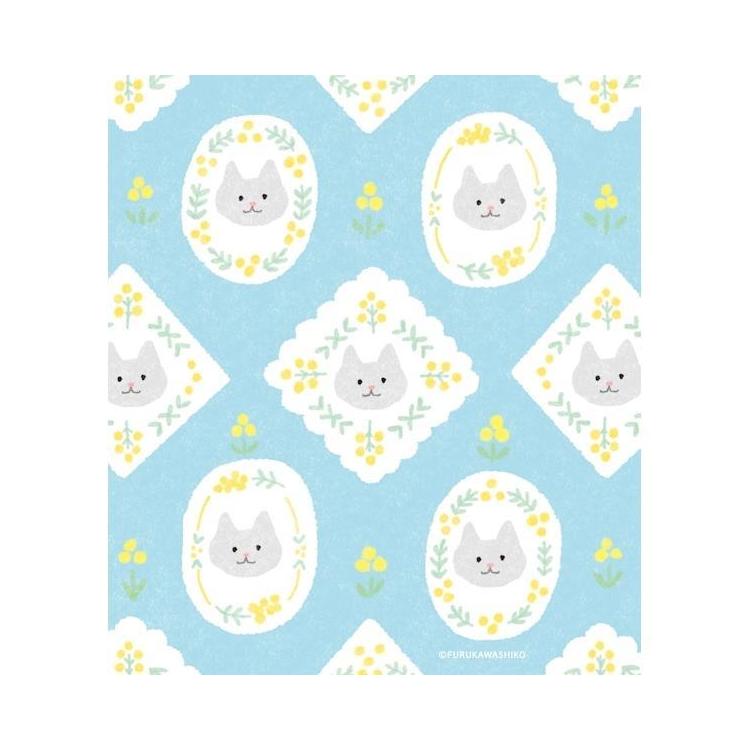 春柄 メモパッド ミモザとネコ ミモザとネコ