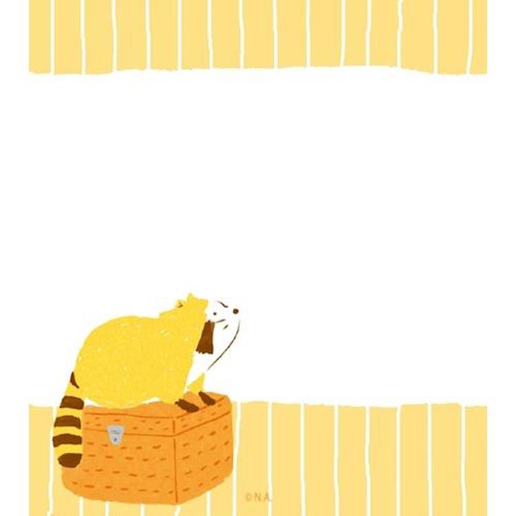 メモパッド いろどりラスカル ピクニック ピクニック