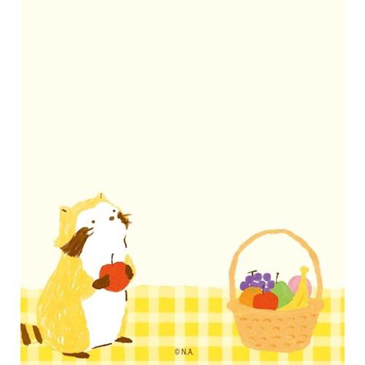 メモパッド いろどりラスカル フルーツ フルーツ