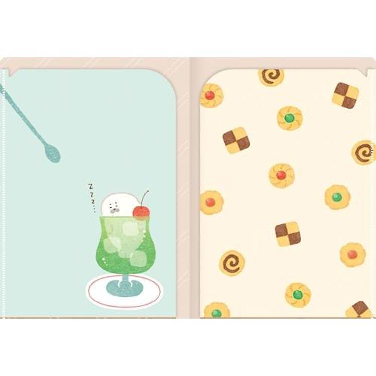 A5クリアファイル お菓子などうぶつ工房 クリームアザラシ クリームアザラシ