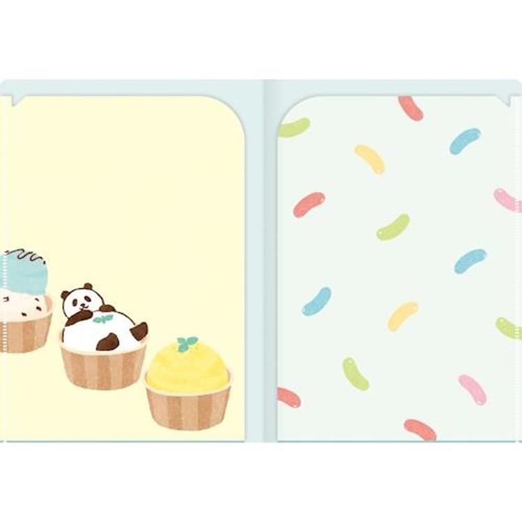 A5クリアファイル お菓子などうぶつ工房 まったりパンダ まったりパンダ