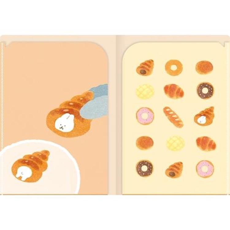 A5クリアファイル お菓子などうぶつ工房 すっぽりウサギ すっぽりウサギ