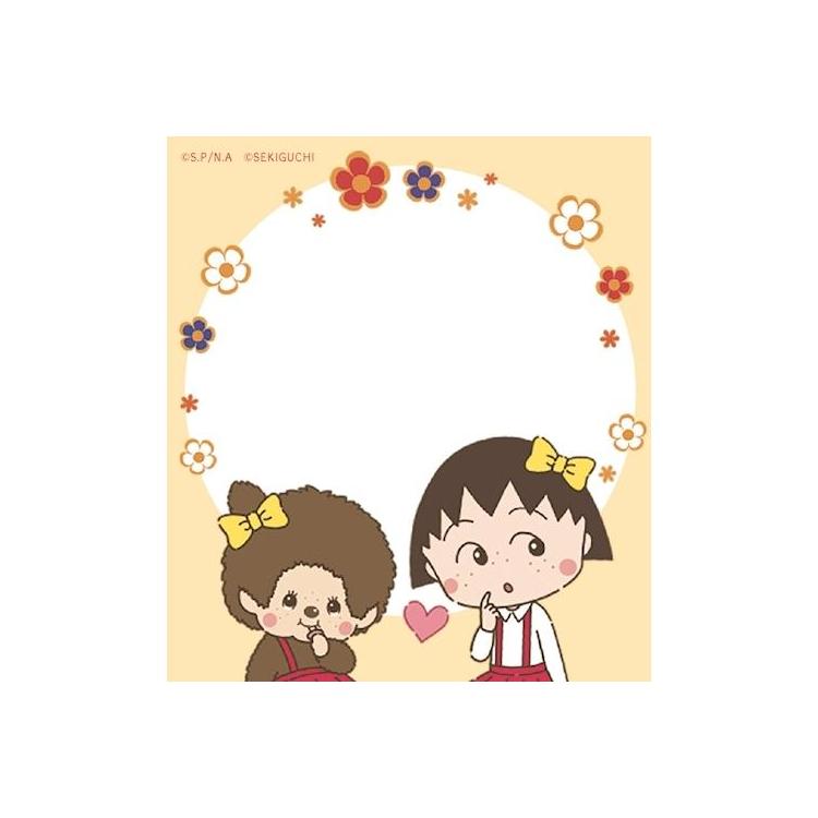 マルモページです♪16日分 メモパッド まる子+モンチッチ(まる子＋モンチッチ): ステーショナリー