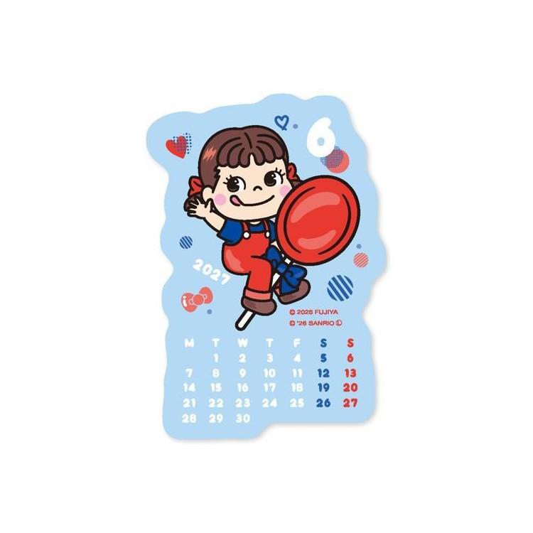 2027年1月始まり シールカレンダー ペコ×ハローキティ シール ペコ×ハローキティ