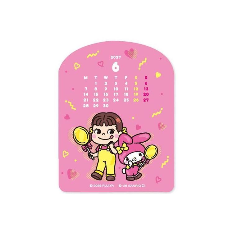 2027年1月始まり シールカレンダー ペコ×マイメロディディ シール ペコ×マイメロディディ