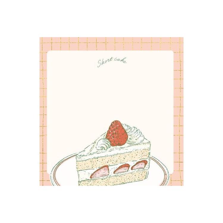 いのうえ彩 箔押しメモパッド パフェ パフェ