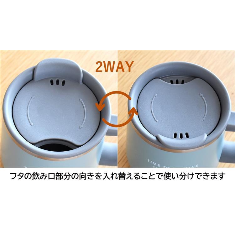 トリーツ ステンレスサーモマグカップ アイボリー 400ml アイボリー