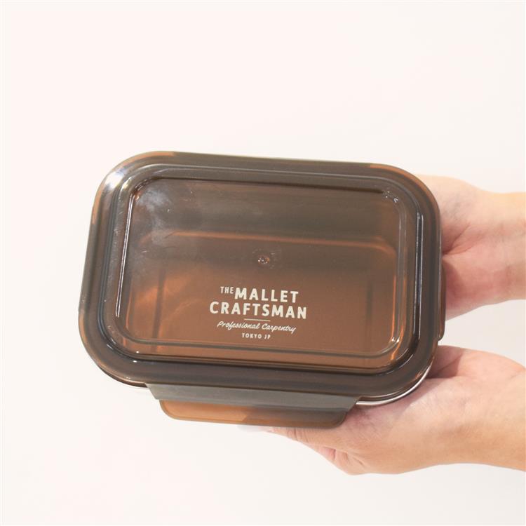 ステンレス4点ロックランチコンテナM 640ml ブラック お弁当箱 ブラック