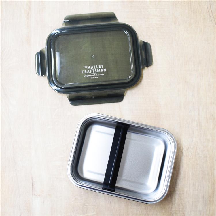 ステンレス4点ロックランチコンテナL 1200ml ブラウン お弁当箱 ブラウン