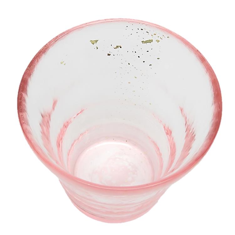 金彩ロックグラス 氷華 桜 津軽びいどろ