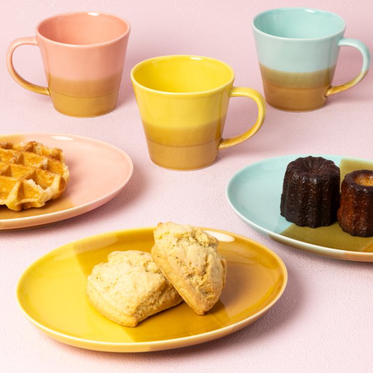 Duo Doux 20 楕円浅皿 ピンク/ブラウン ピンク/ブラウン