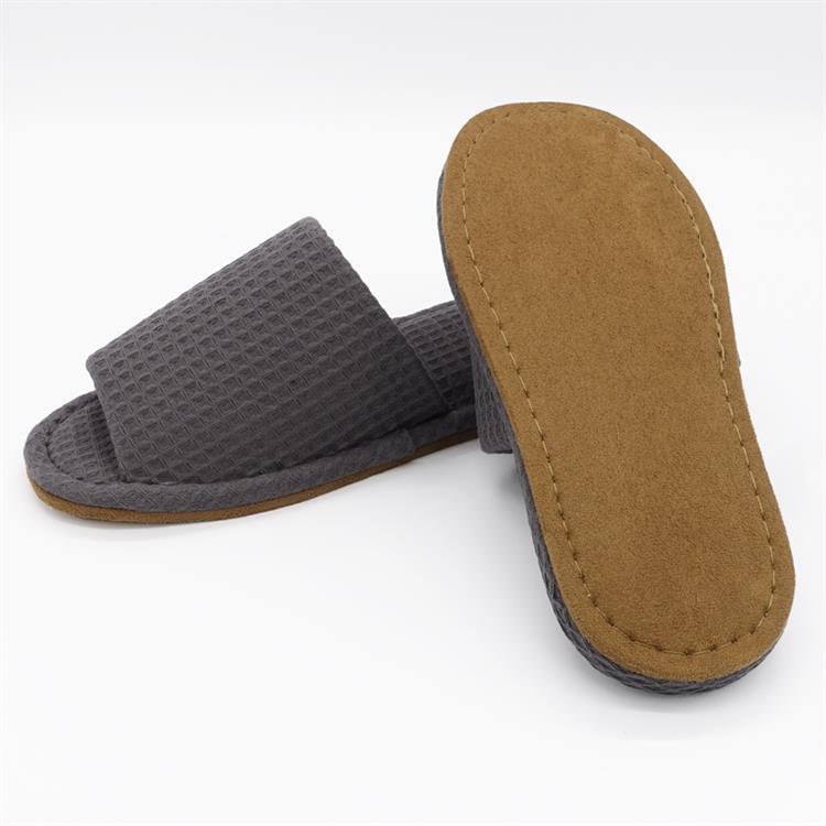 yori ワッフルスリッパ L 25~27cm チャコール チャコールL