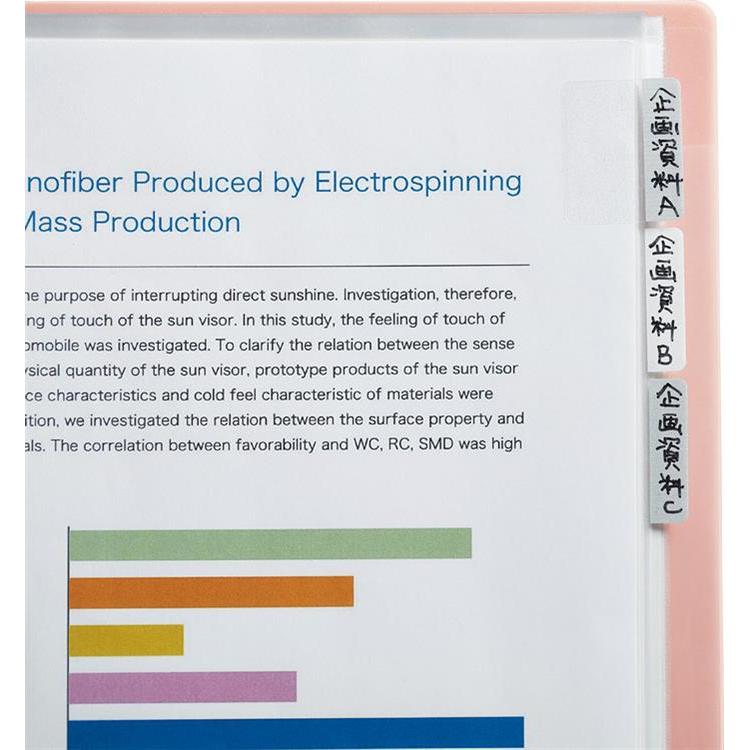 フェイバリッツ クリアファイル 40ポケット 透明 透明