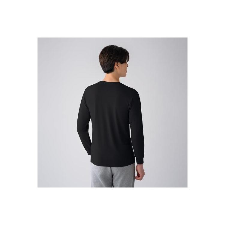 Vネックインナー長袖 ブラック S ブラック:S