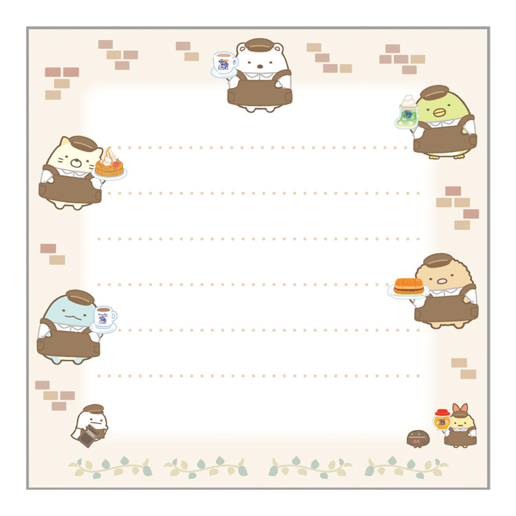 ブロックメモ コメダ珈琲店×すみっコぐらし B