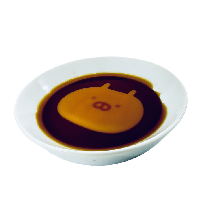 顔型醤油皿 うさまる寿し うさまる