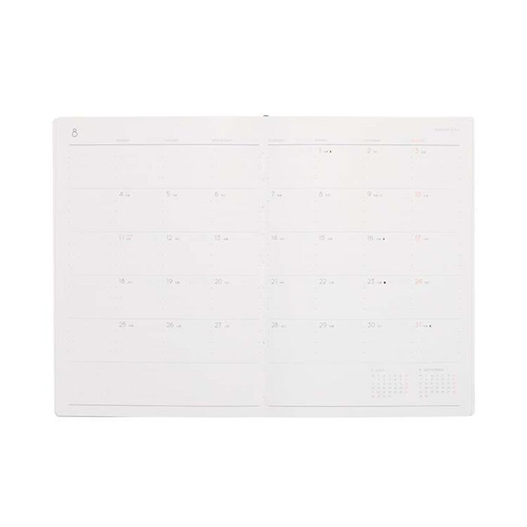 2026年12月始まり手帳 週間バーチカル B6 ネーエ イエロー イエロー