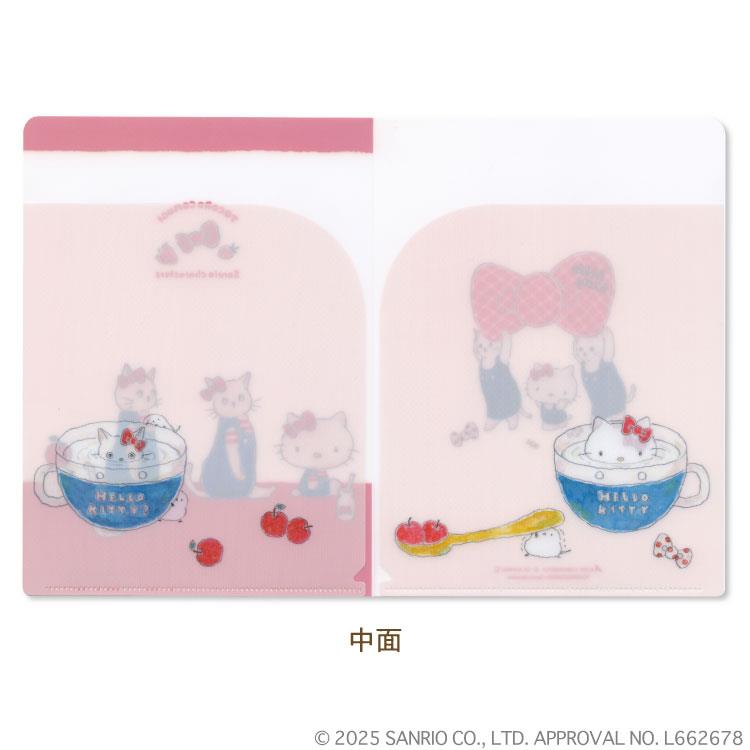 クリアファイル A5 トコロコムギ×サンリオキャラクターズ キティちゃんといっしょにゃんこ ハローキティ