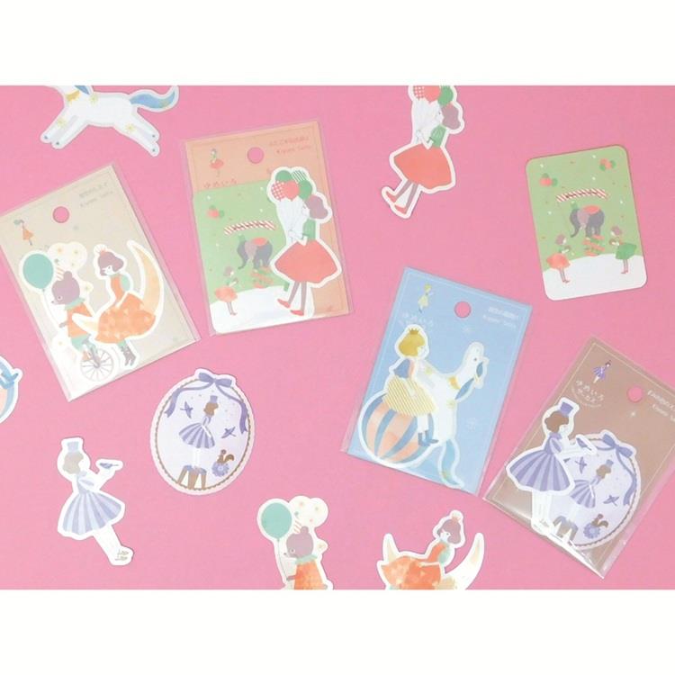 ステッカー ゆめいろサーカス ふたごがお出迎え ふたごがお出迎え