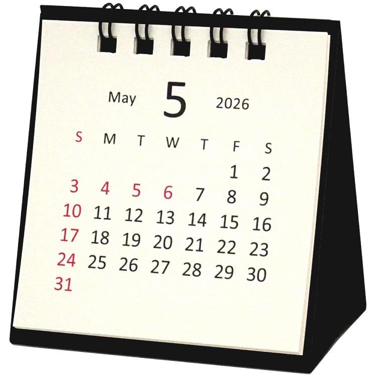 2026年4月始まりカレンダー 卓上 タイニー アイボリー