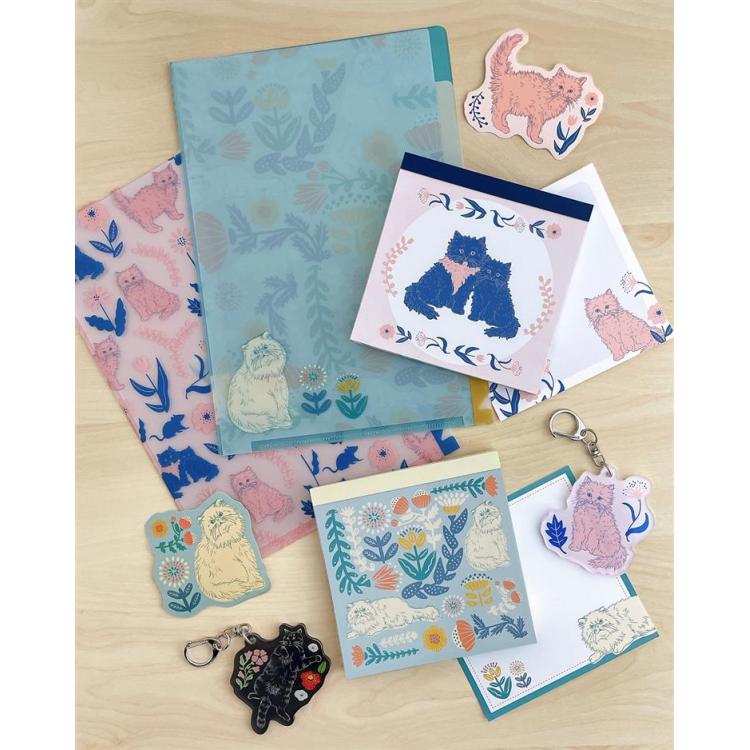 クリアファイル A5 カワムラオリエ グリーン グリーン