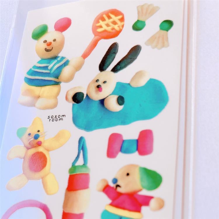 シートシール sosom room レッツワークアウト レッツワークアウト