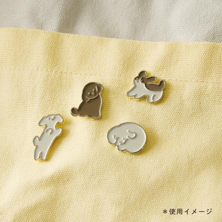 ピンバッジ mula ドッグ きょとん きょとん