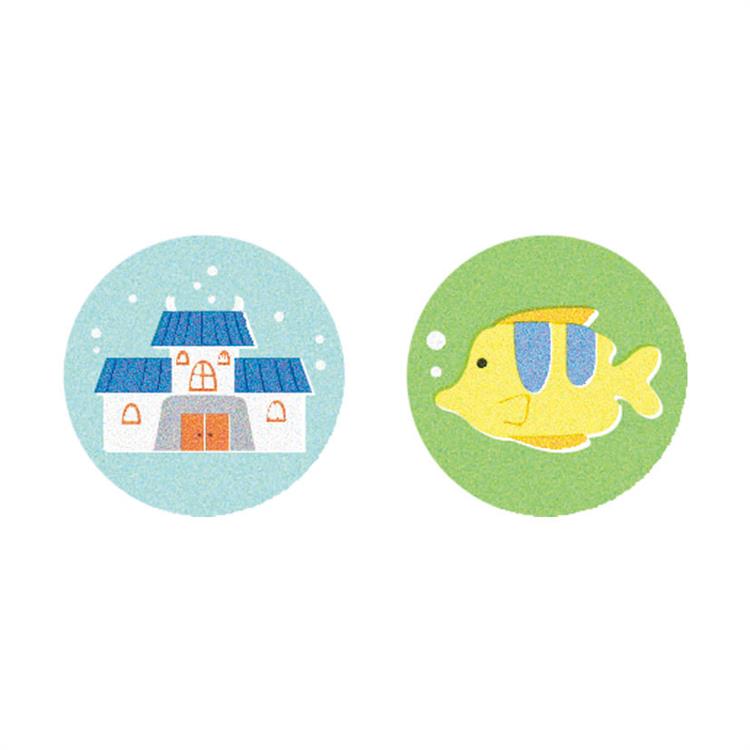 年賀 かるたぽち 「り」 2枚入り 「り」