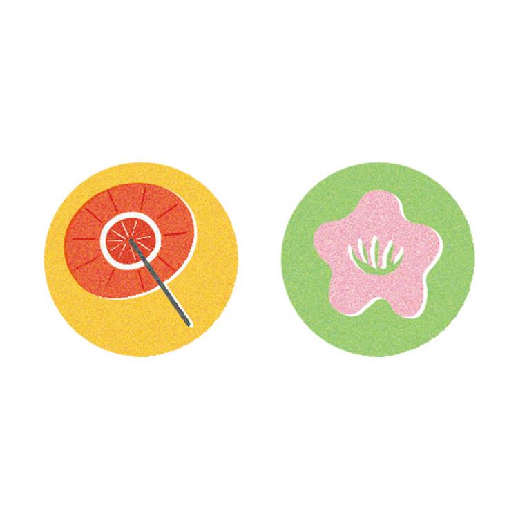 年賀 かるたぽち 「か」 2枚入り 「か」