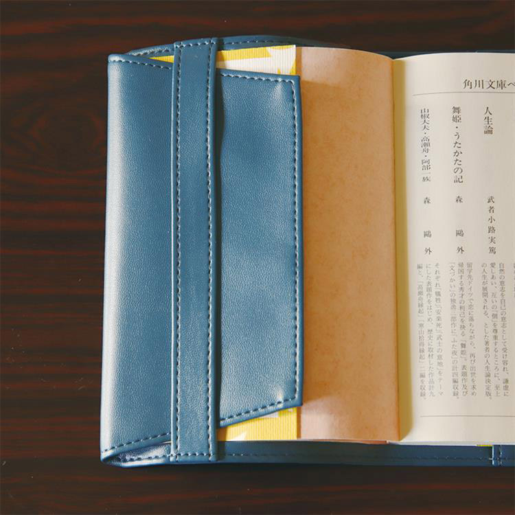 刺繍ブックカバー 文庫本サイズ 青木和子さん ミモザ ビオラ 【公式通販】