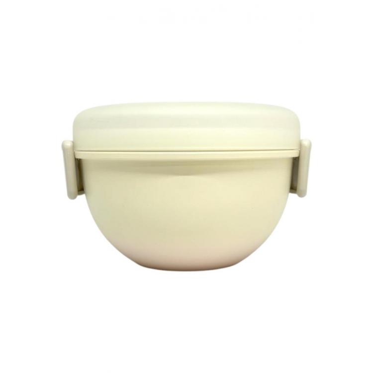 ランチボウル 700ml アイボリー×ピンク お弁当箱 アイボリー×ピンク