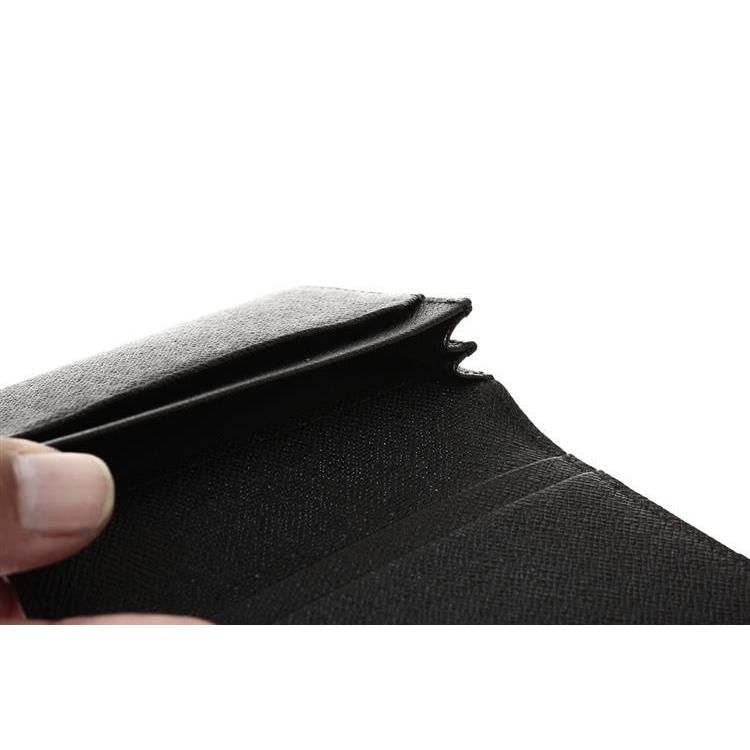 サフィアーノ 名刺入れ ゴートレザー ブラック ブラック