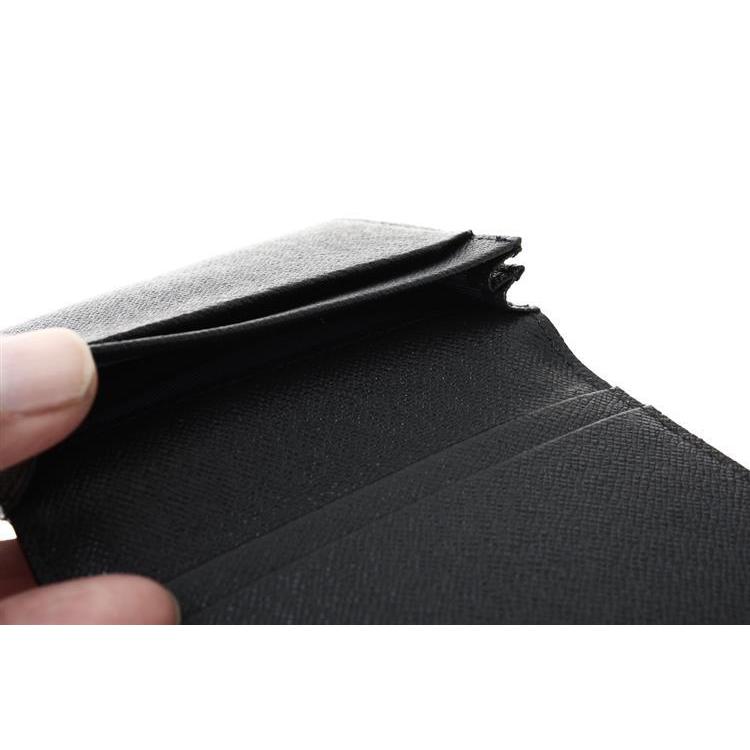 サフィアーノ 名刺入れ ゴートレザー ネイビー ネイビー