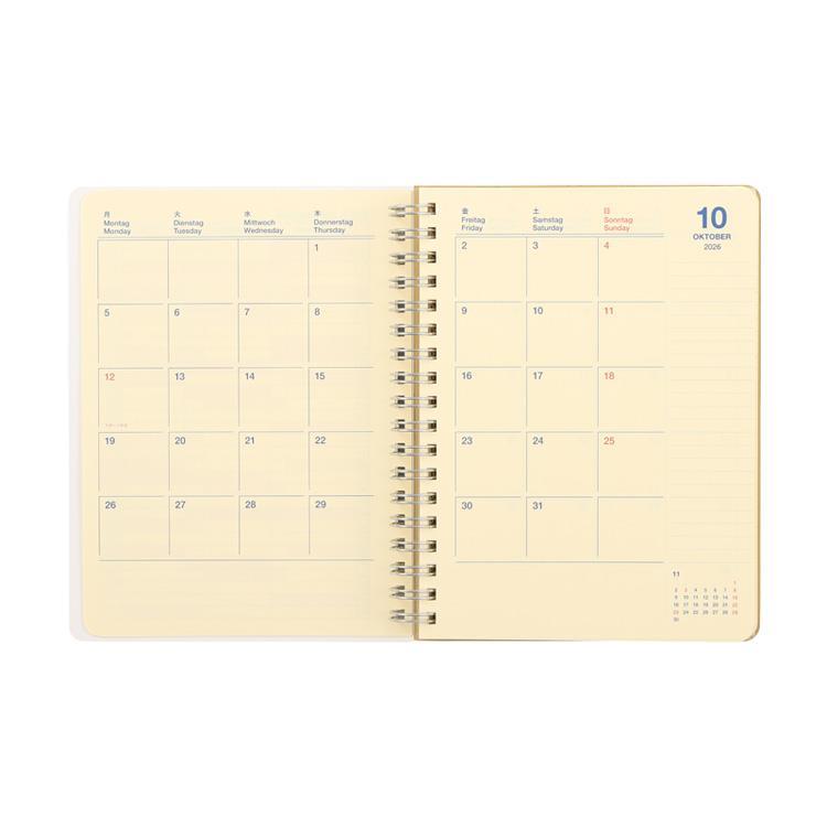 2026年10月始まり手帳 月間 M ロルバーンダイアリー カヌレ【ロフト限定】 カヌレ