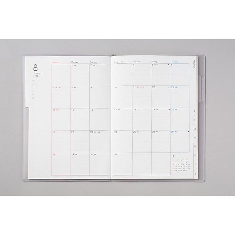 ２０２２年３月始まり手帳 月間 ｂ６ ｔｏｒｉｎｃｏ２ 日曜始まり スモーキーパープル ステーショナリー ロフト公式通販サイト Loft