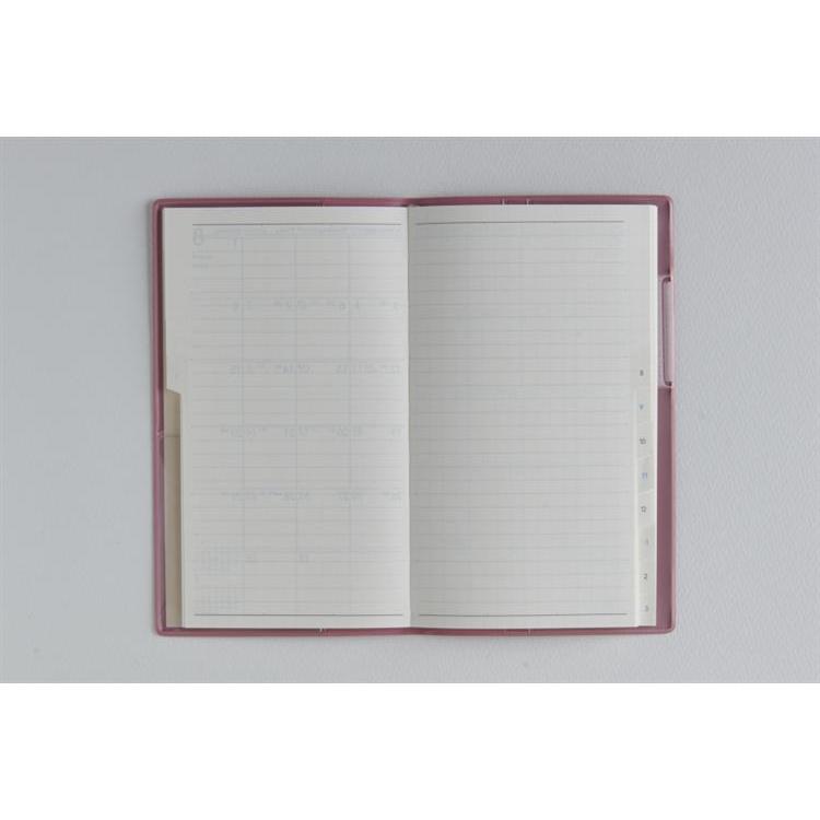 2026年3月始まり手帳 月間 B7 トリンコ3(734)オールドローズ オールドローズ