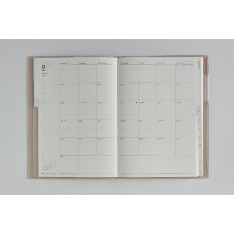 2026年4月始まり手帳 週間レフト B6 トリンコ6(746)ドーンピンク ドーンピンク