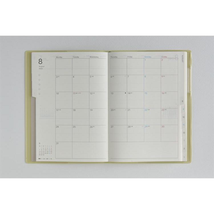 2026年4月始まり手帳 週間バーチカル B6 トリンコ7(755)クリームピスタチオ クリームピスタチオ