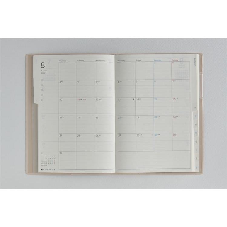 2026年4月始まり手帳 週間ブロック B6 トリンコ9(777)ピンクベージュ ピンクベージュ