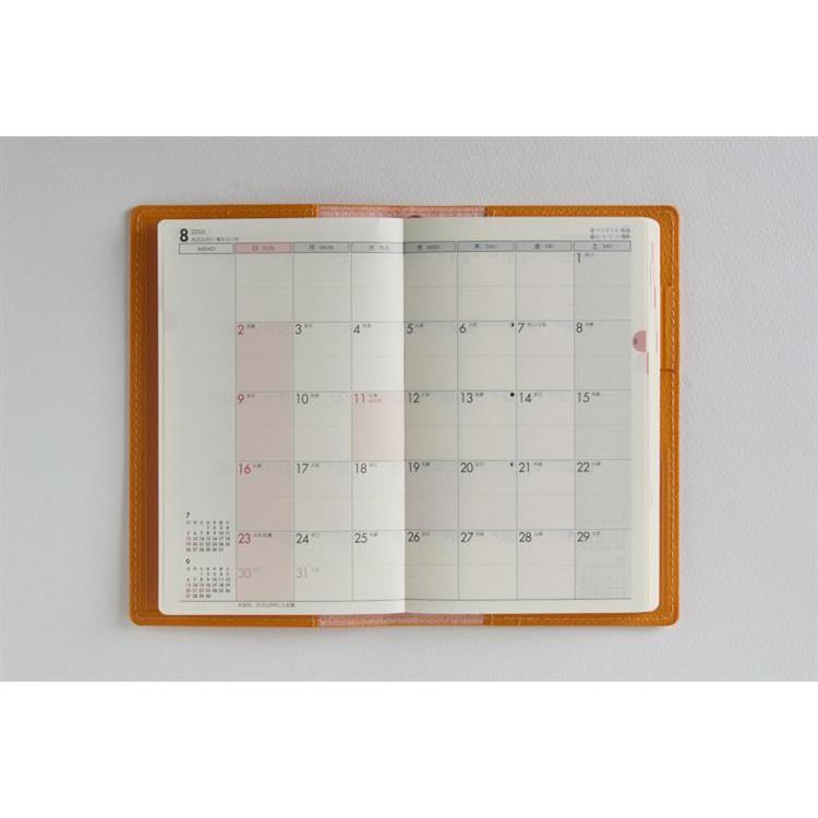 2026年3月始まり手帳 週間ブロック B7 ティーズビュー日曜始まり4(853)オレンジ