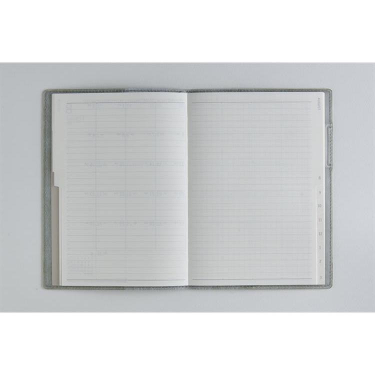 2026年3月始まり手帳 月間 B6 リラクレール2 月曜始まり(605)セージ