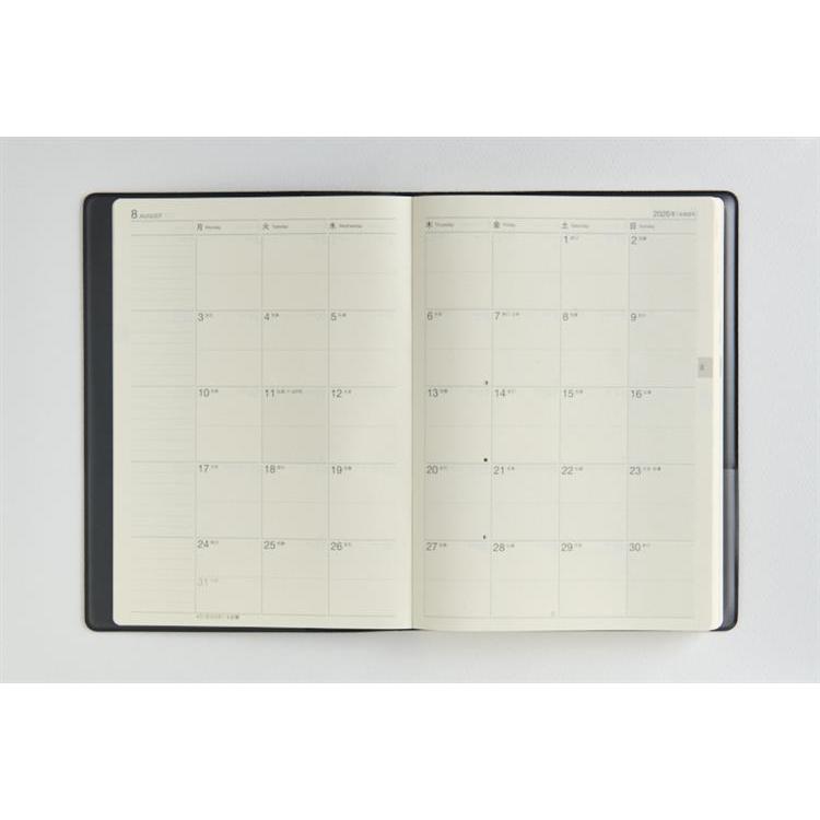 2026年4月始まり手帳 デイリー A5 ウィークメモ付きダイアリー(913)黒