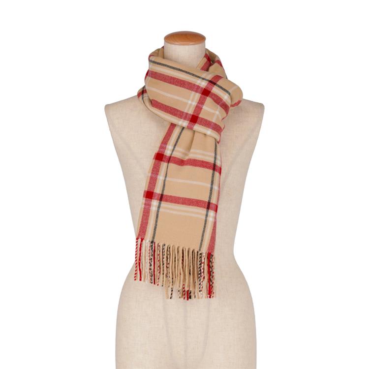 カシミヤタッチストール オンブレチェック ベージュ【ロフト限定】 オンブレチェック/ベージュ