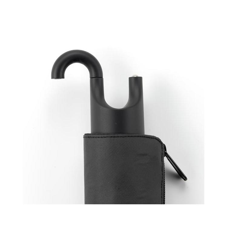 折りたたみ傘 晴雨兼用 IZA LARGE&HOOK ブラウン ブラウン