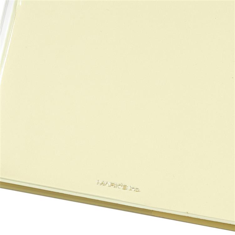 2026年3月始まり手帳 週間ブロック スクエア クリアスライドジッパー イエロー イエロー