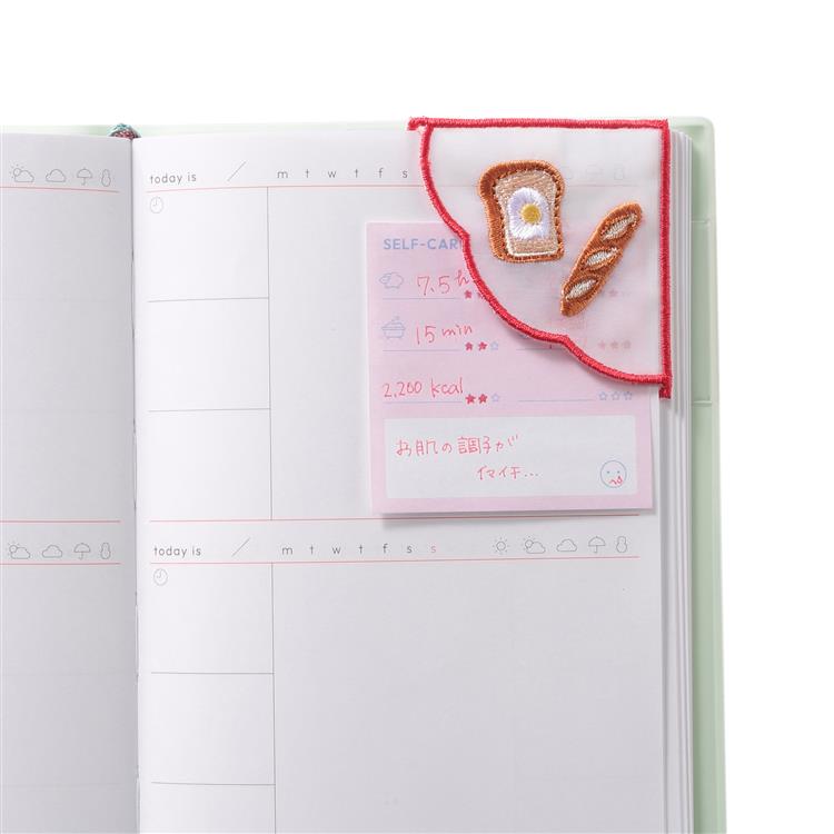 刺繍ブックマーク funlog ブレッド ブレッド