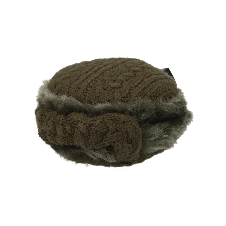 4WAYイヤーマフラー ニット編み カーキ【ロフト限定】 カーキ