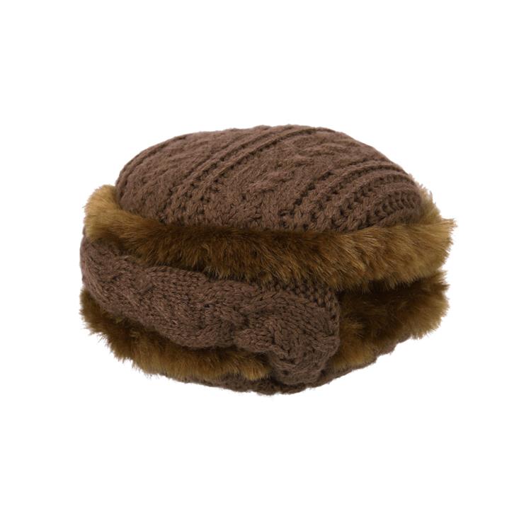 4WAYイヤーマフラー ニット編み ココア【ロフト限定】 ココア