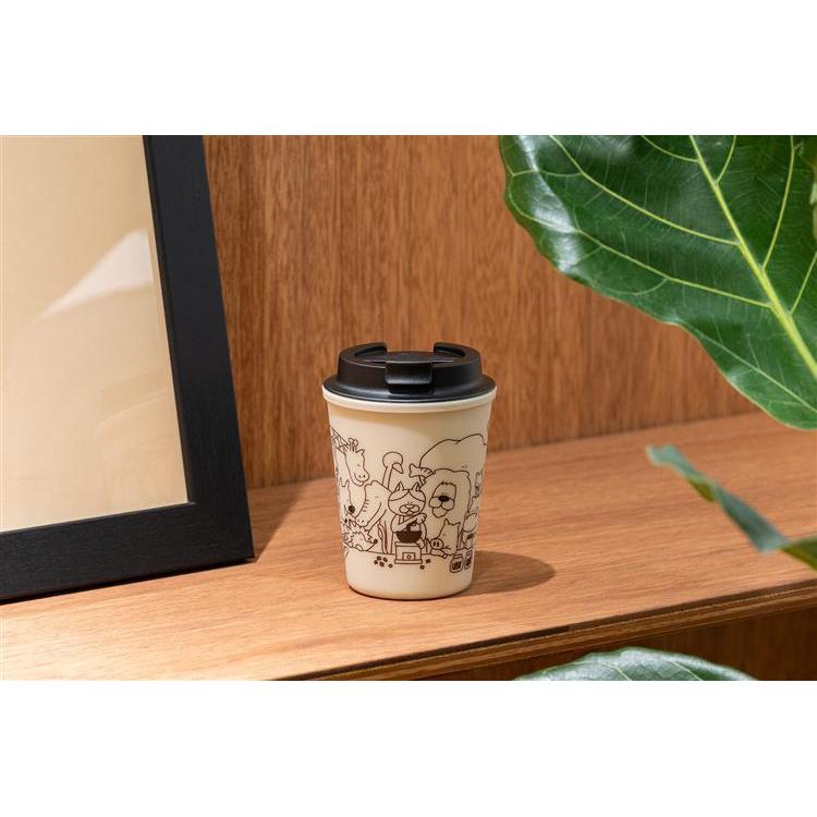 コーヒーミル見る動物たち スリーク 300ml ベージュ ベージュ